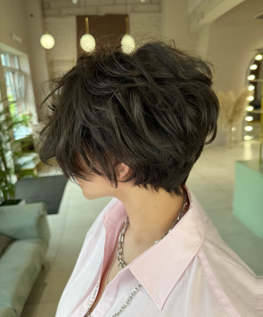 textured summer short haircuts 2026 Choppy Layered Bob With Natural Volume