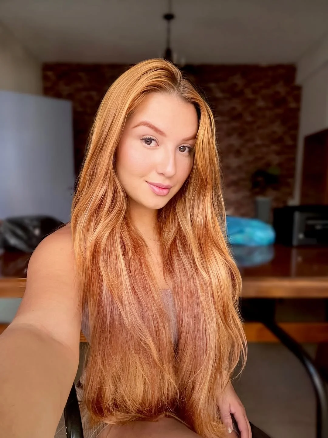 trendy summer hair color ideas 2026 Golden Apricot Lengths That Feel Like Endless Summer