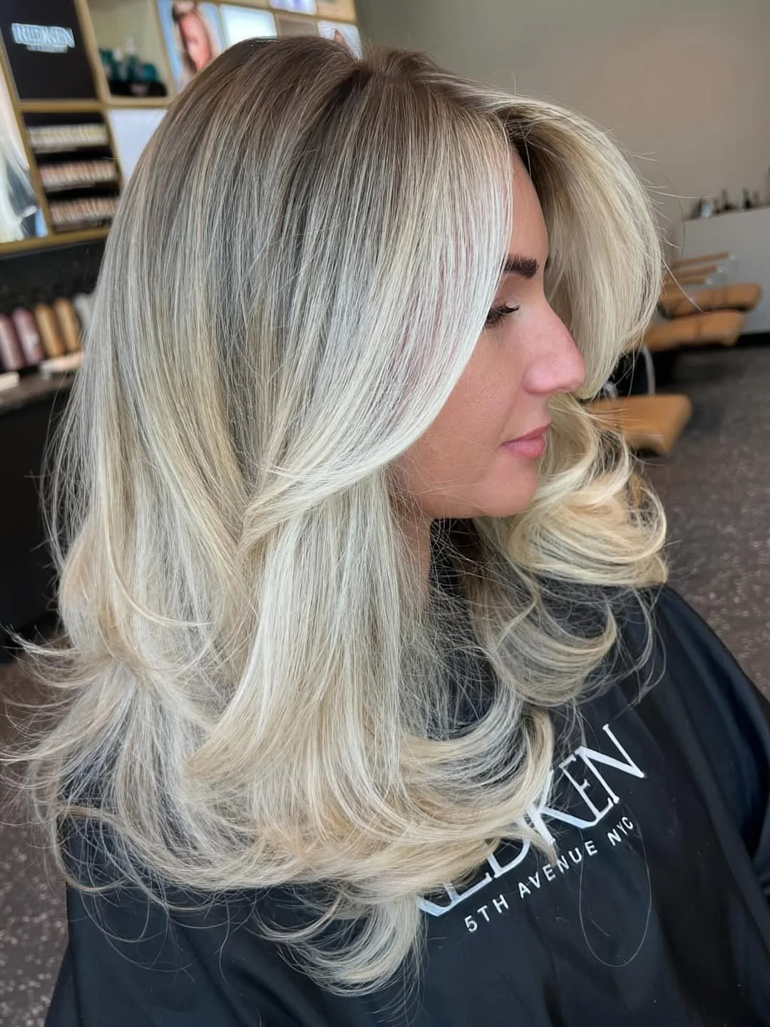 trendy summer hair color ideas 2026 Cool Vanilla Blonde With Airy Layered Movement