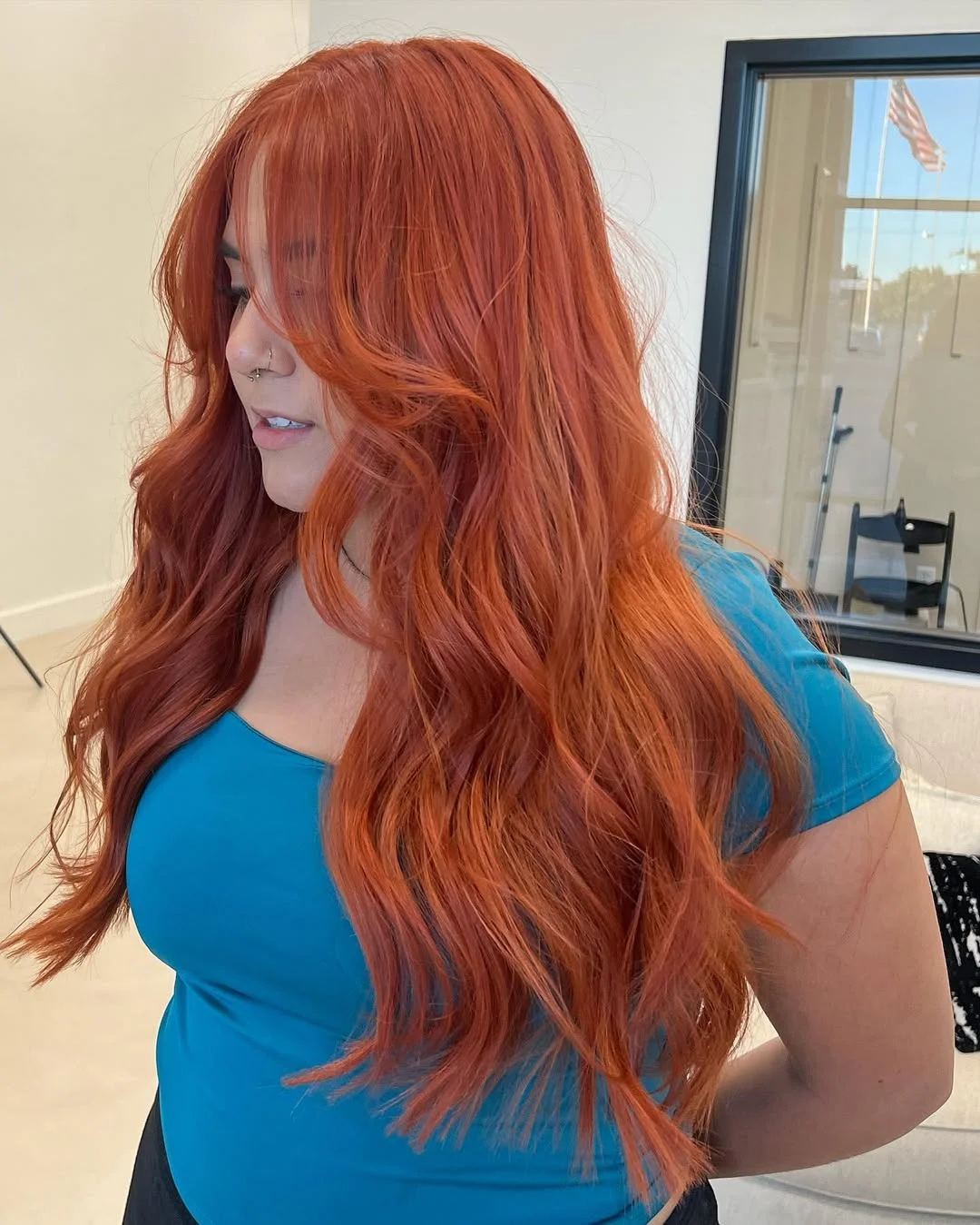 bold summer cowgirl copper hair color 2026 vibrant ginger punchy waves