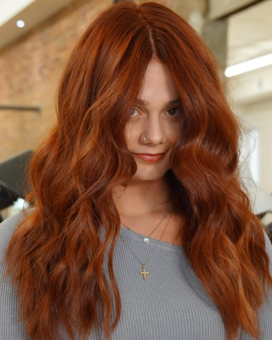 bold summer cowgirl copper hair color 2026 deep auburn western texture
