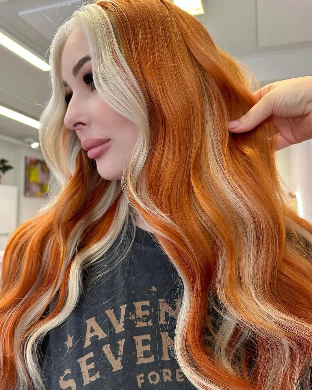 bold summer cowgirl copper hair color 2026 blonde contrast balayage