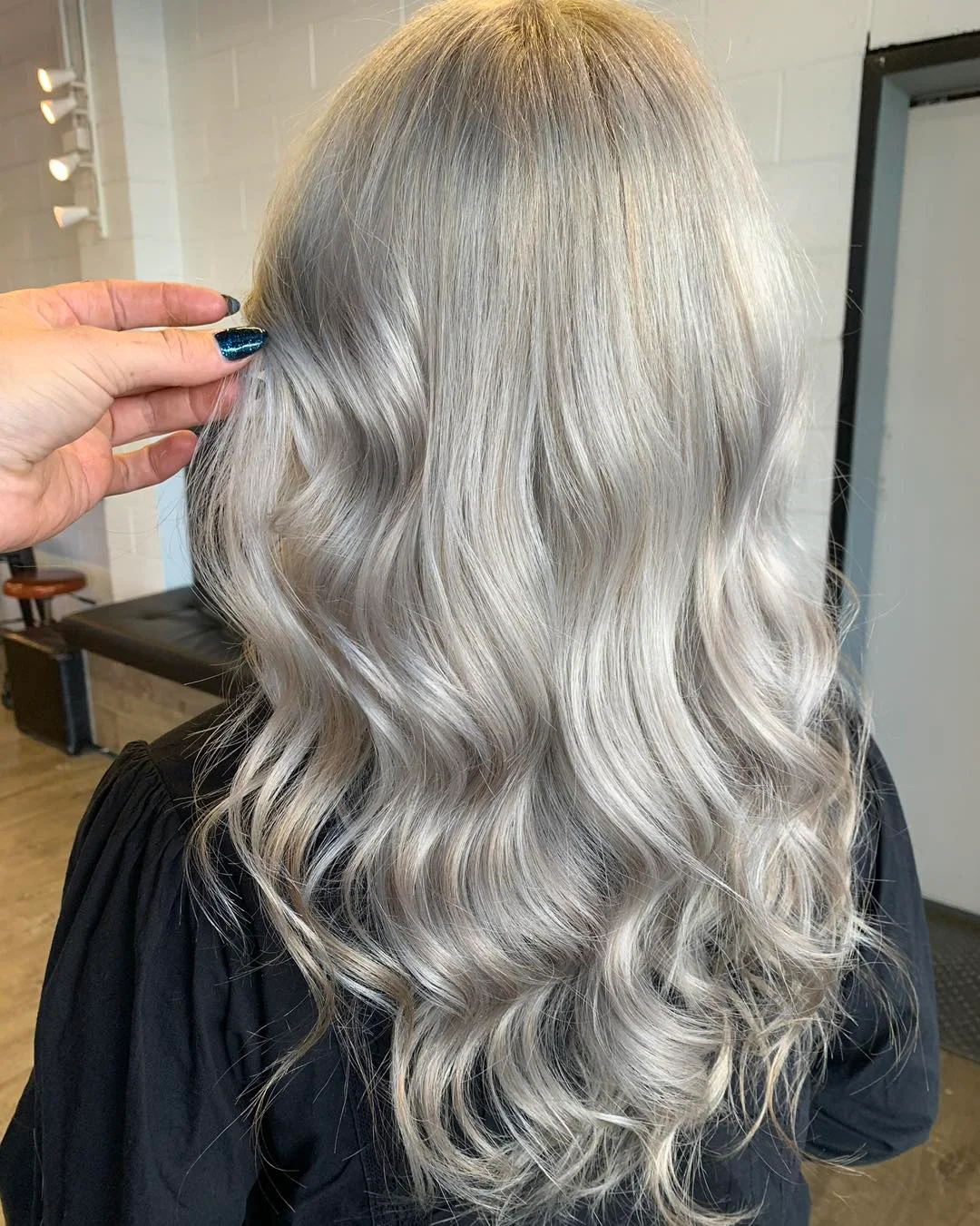 cool summer ash blonde hair color 2026 Icy Pearl Ash Blonde With Airbrushed Dimension