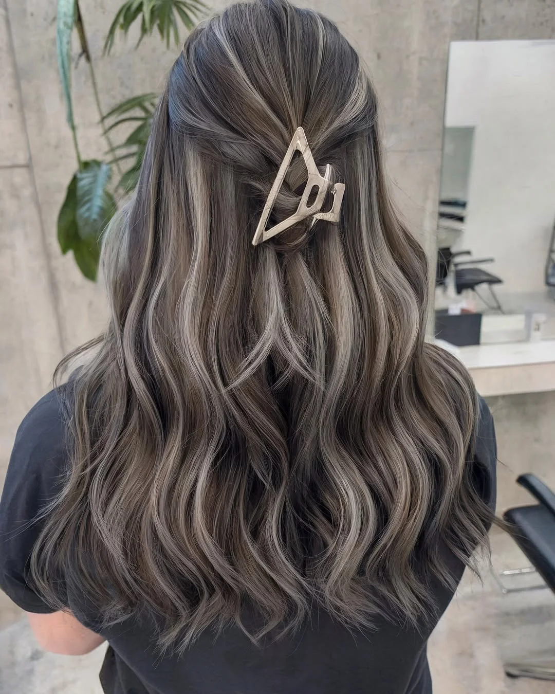cool summer ash blonde hair color 2026 Muted Mushroom Brunette With Soft Ribbon Highlights