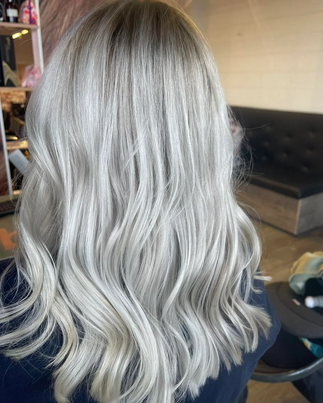 cool summer ash blonde hair color 2026 Icy Silver Blonde With Soft Cloudlike Movement