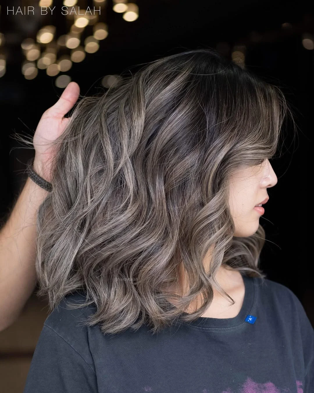 cool summer ash blonde hair color 2026 Cool Mushroom Bob With Silvery Movement