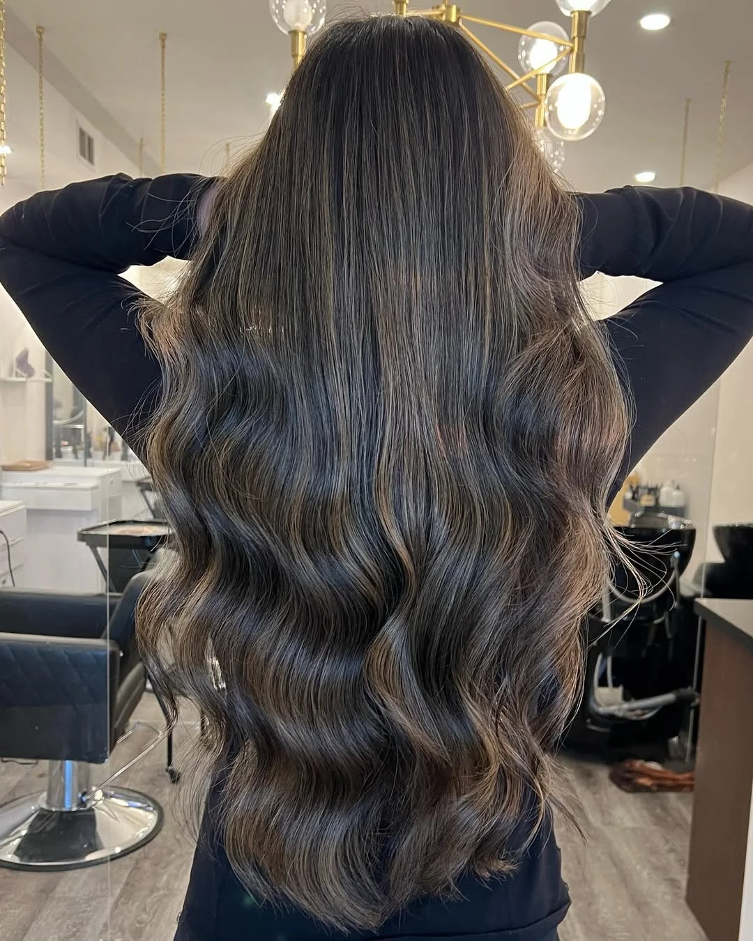 19 cool-toned summer mushroom brown hair color 2026 Dimensional Dark Mushroom Brown With Seamless Balayage