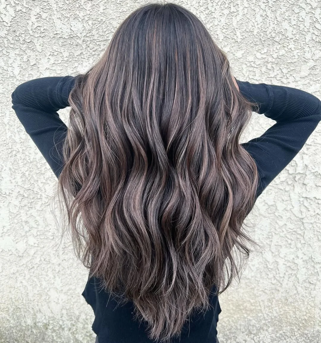 19 cool-toned summer mushroom brown hair color 2026 Cool Neutral Mushroom Brunette With Silky Texture