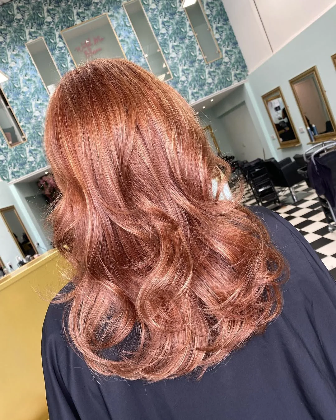 deep summer auburn hair color 2026 Soft Rose Auburn With Airy Summer Volume
