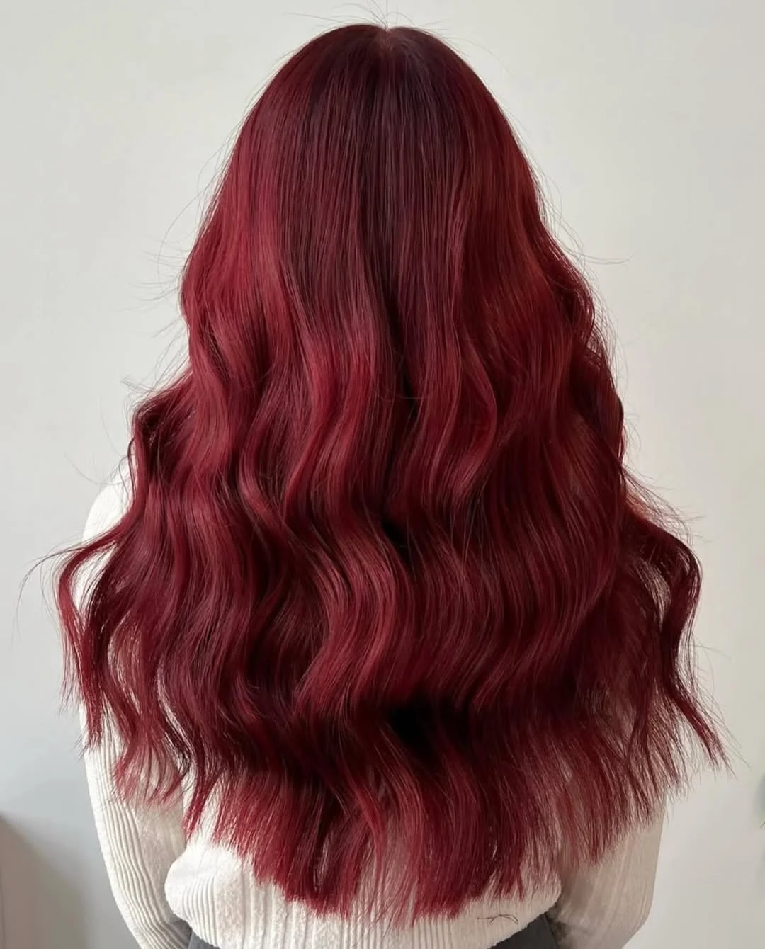 deep summer velvet burgundy hair color 2026 Classic Cabernet Waves That Glow Like Satin