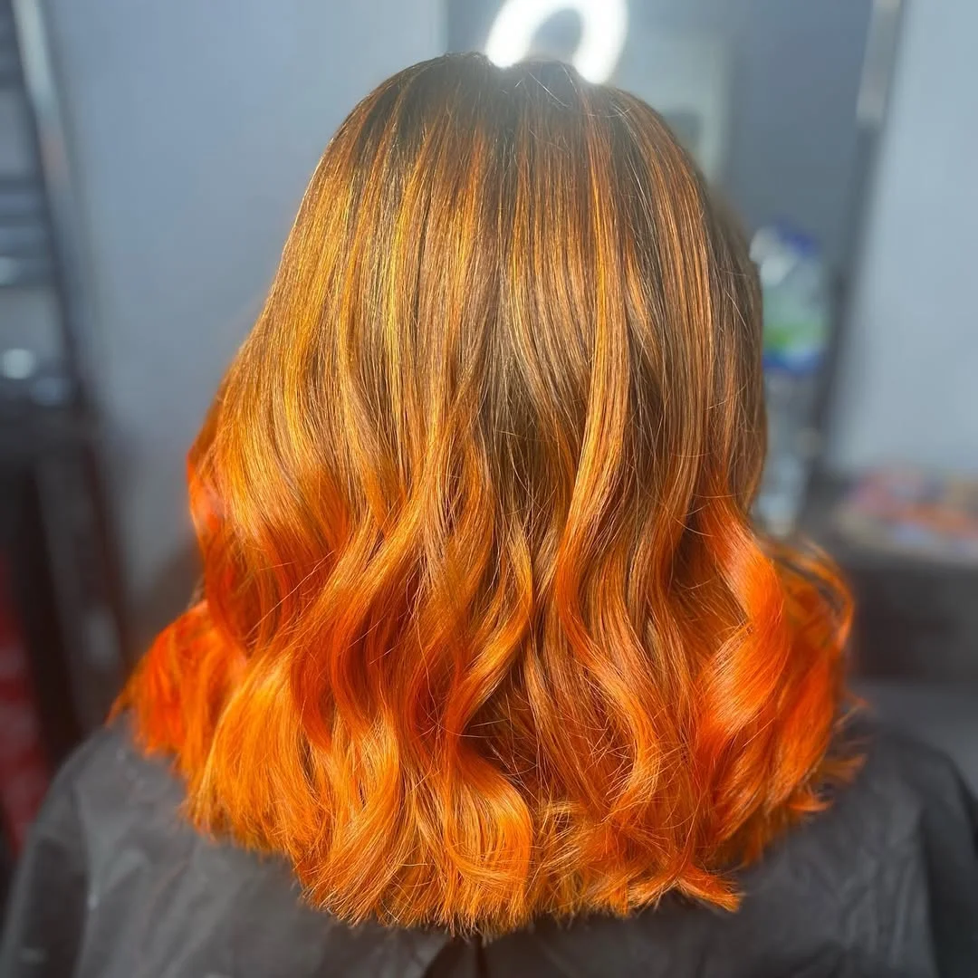 22 fiery summer copper balayage hair ideas 2026 Honey Copper Balayage On a Soft Textured Bob