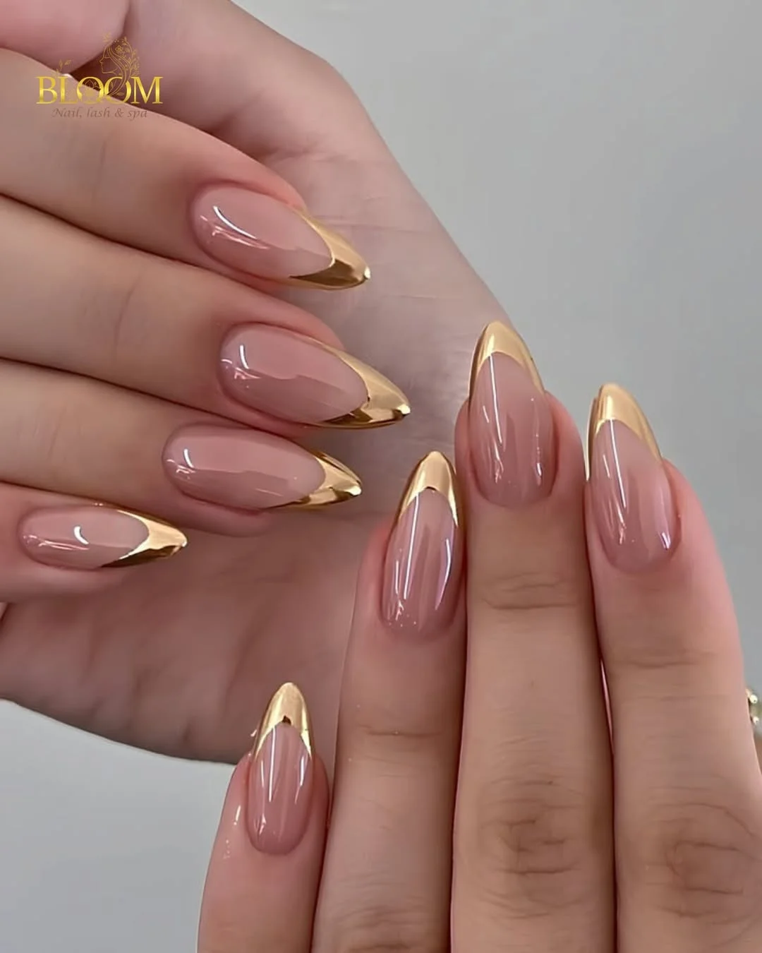 25 light summer nails 2026 Liquid Gold French Tips That Feel Quietly Expensive