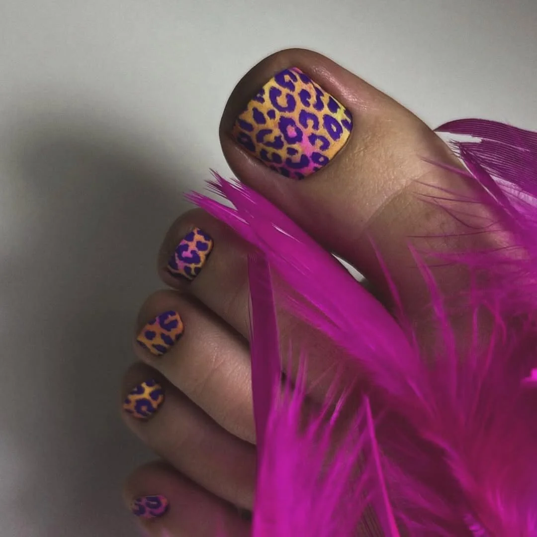 23 pedicure ideas summer trends 2026 Neon Leopard Pedicure for Girls Who Refuse to Play It Safe