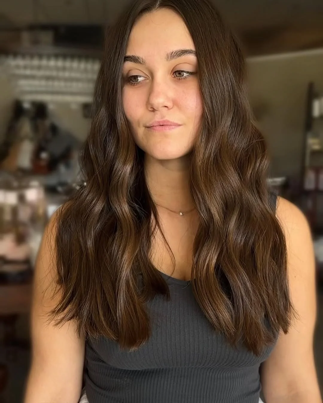 25 rich summer brunette hair color 2026 Classic Cocoa Brunette With Barely-There Dimension