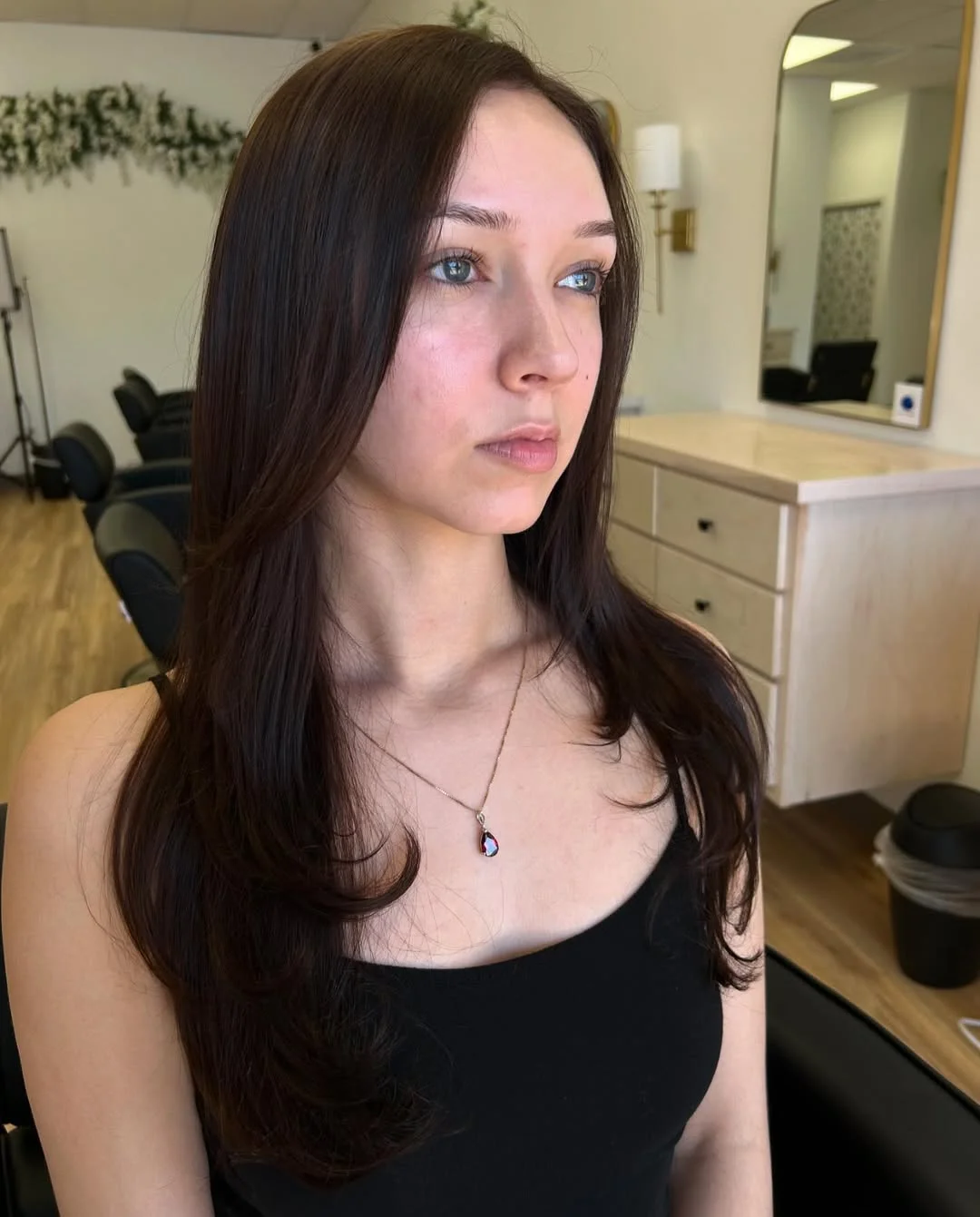 25 rich summer brunette hair color 2026 Dark Chocolate Brunette With Airy Curtain Movement