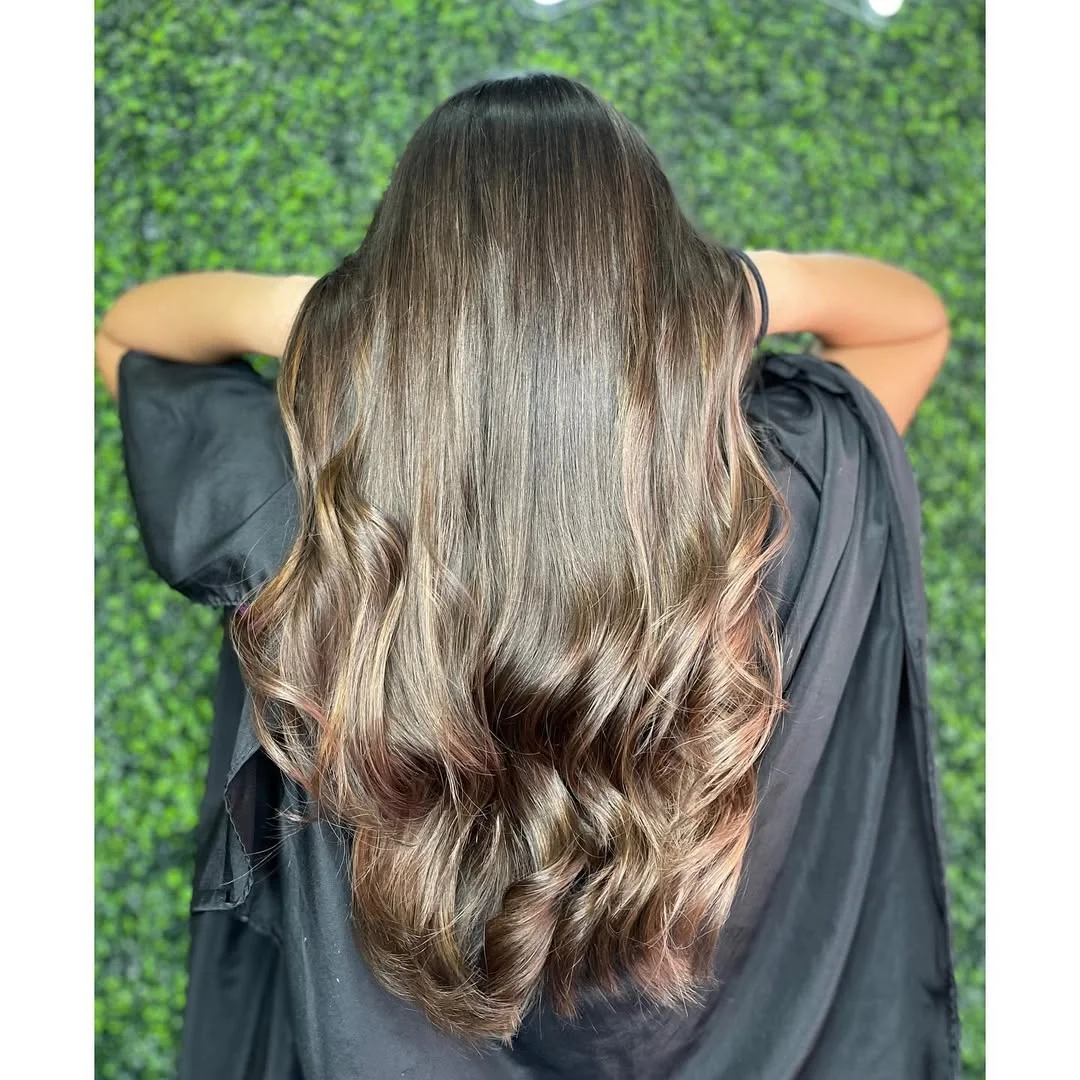 25 rich summer brunette hair color 2026 Smoky Brunette Waves With Sunlit Dimension