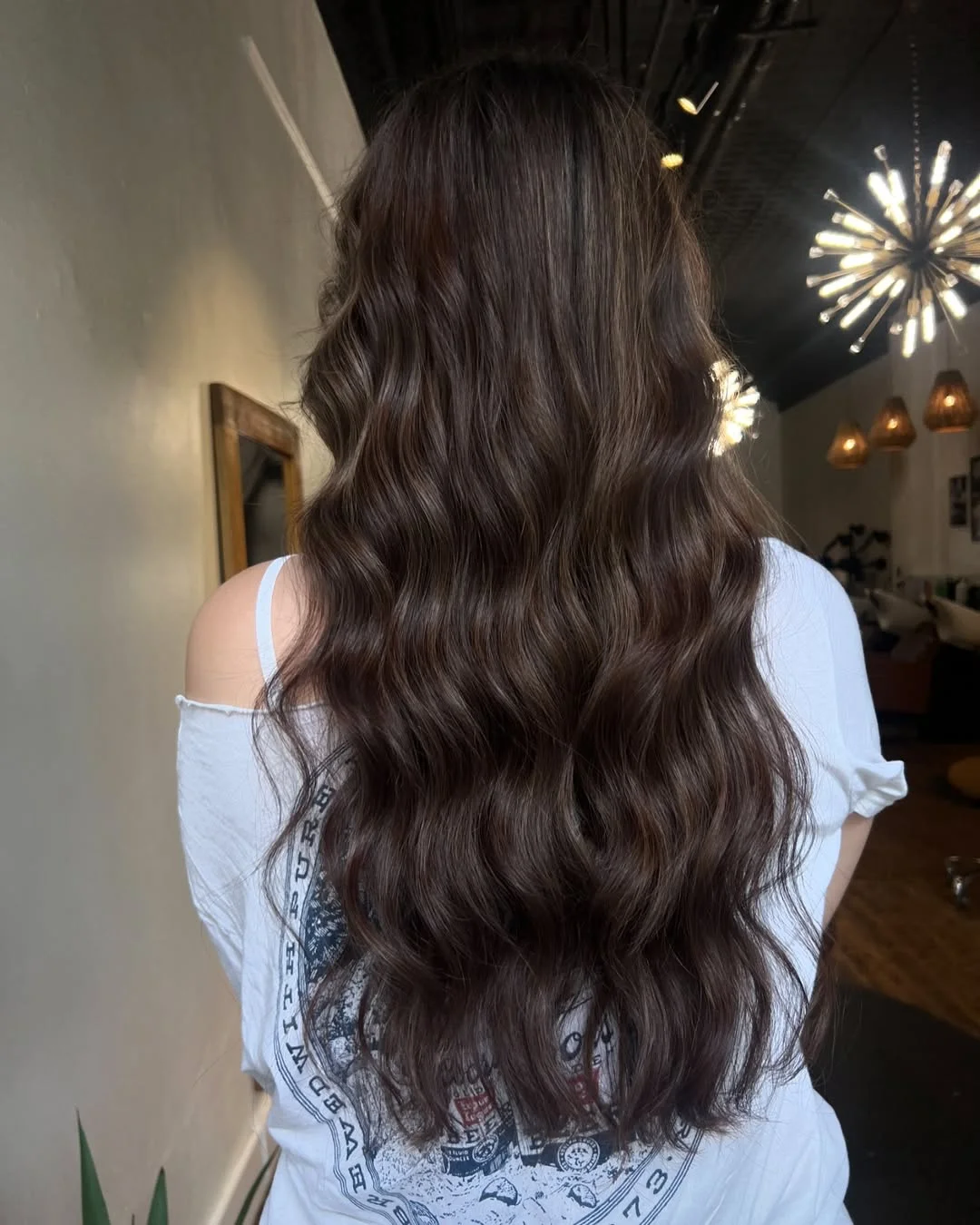 25 rich summer brunette hair color 2026 Glossy Mocha Waves With Rich Espresso Depth
