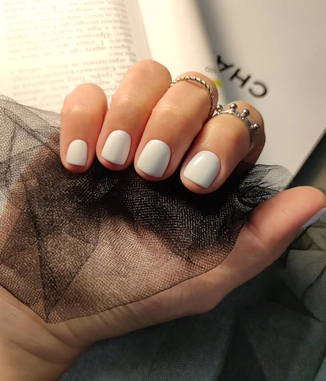 21 short summer nails 2026 Milky White Short Nails With Clean Glossy Finish