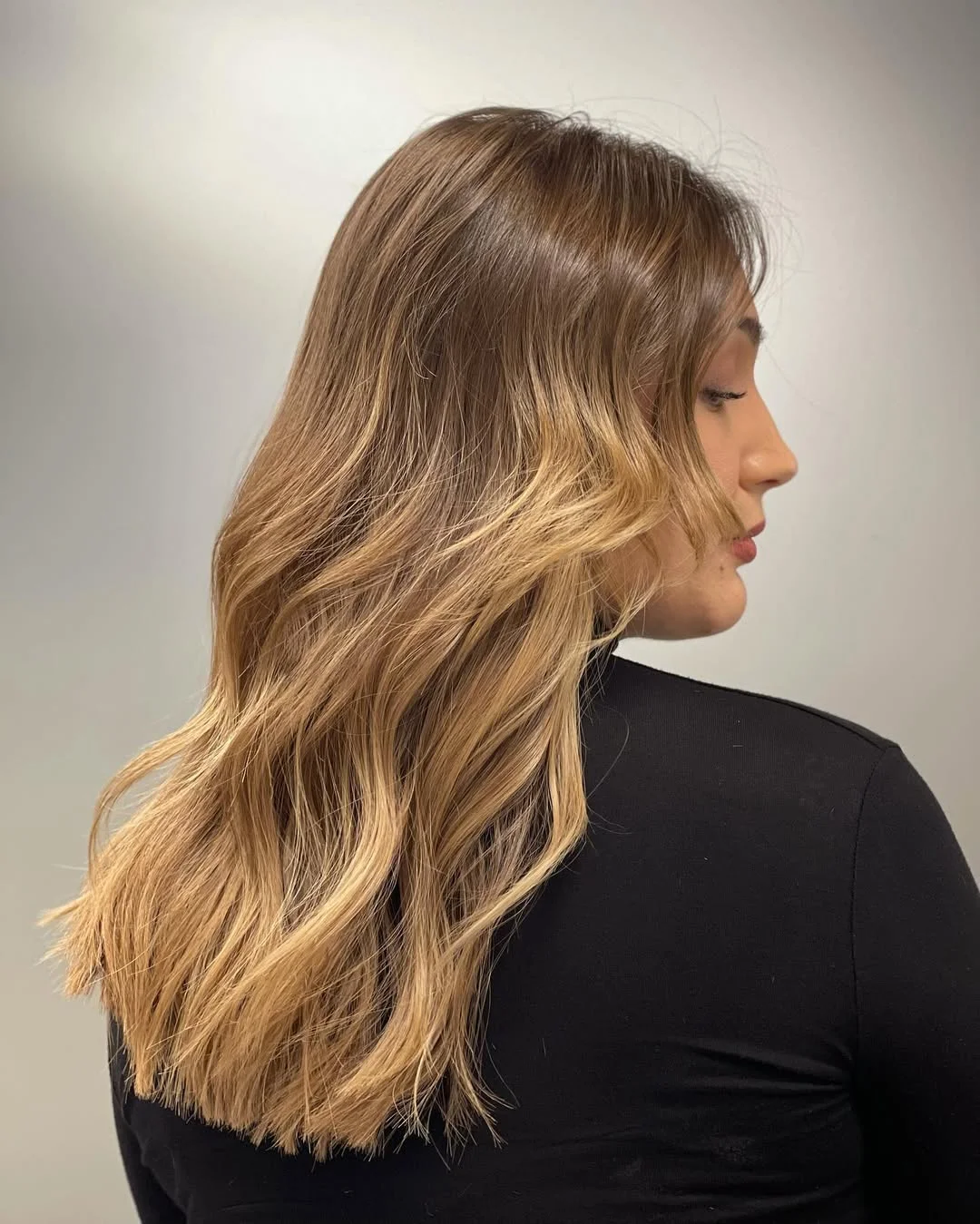 soft summer apricot blonde hair color 2026 Soft Brown Apricot Blend with Natural Highlights