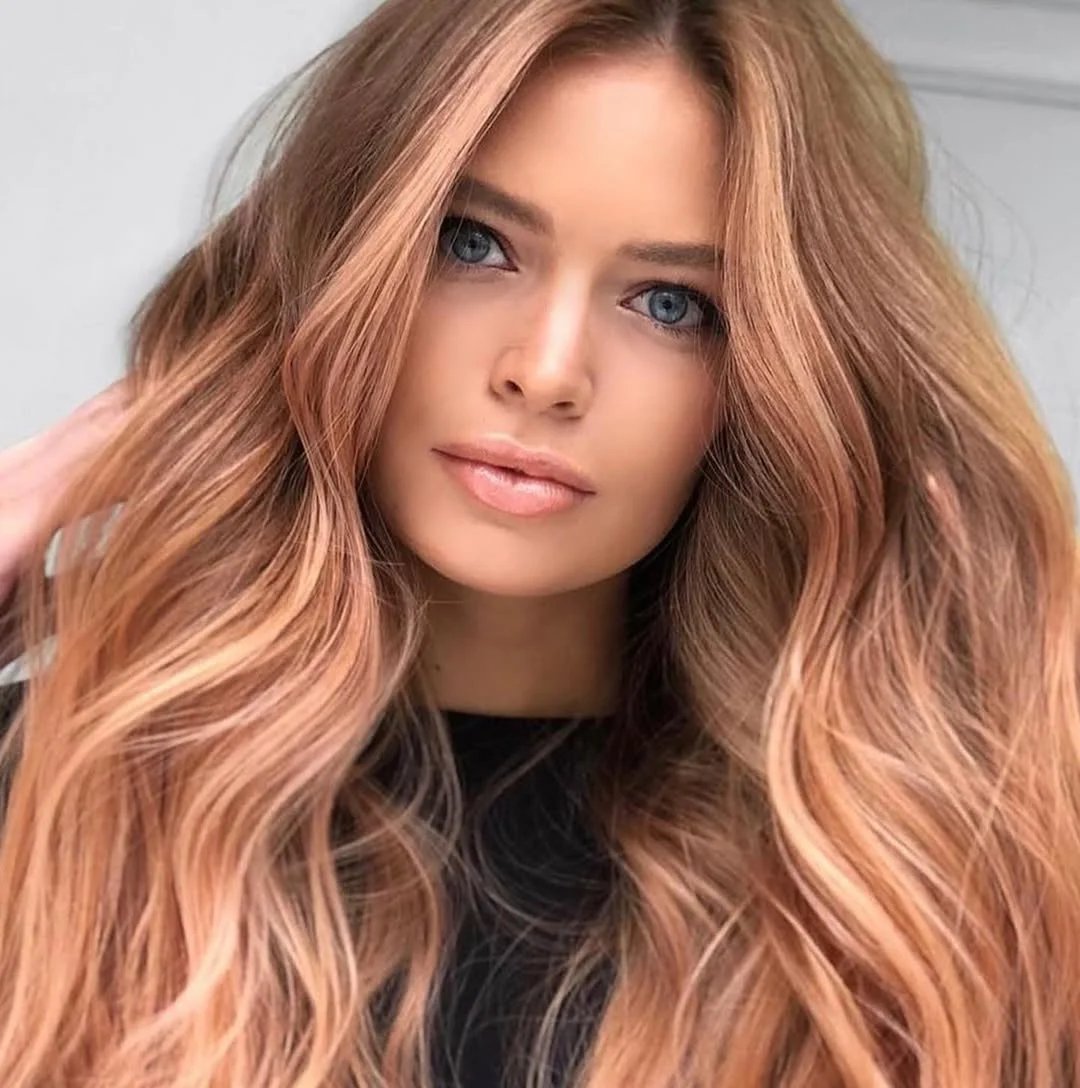 soft summer apricot blonde hair color 2026 Radiant Apricot Blonde with Soft Strawberry Depth