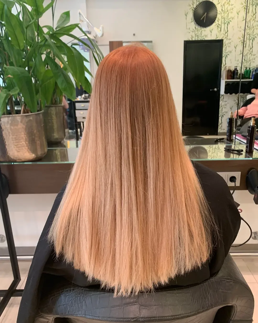 soft summer apricot blonde hair color 2026 Natural Honey Apricot Straight Blend