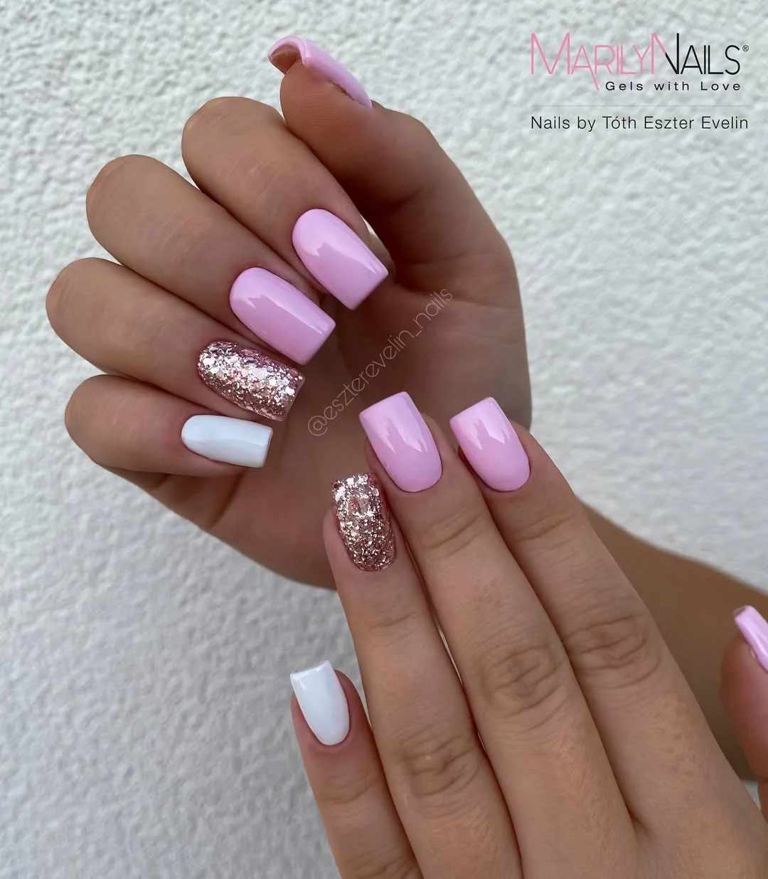 summer glitter nails 2026 Soft Pink Glitter Nails With A Romantic Summer Twist