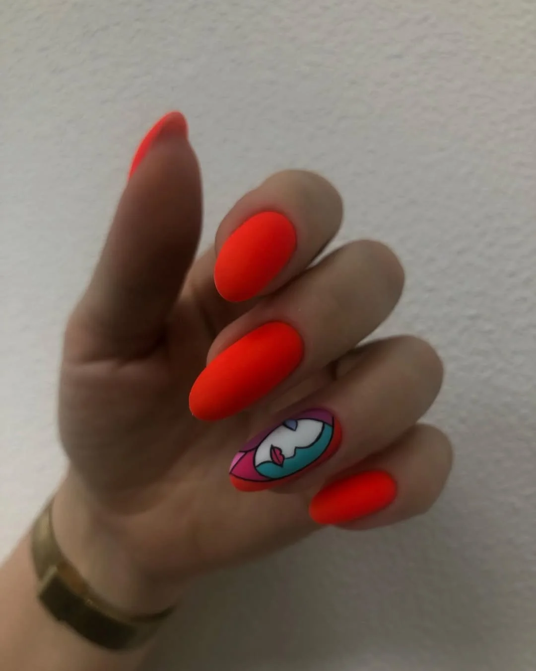 24 summer nail colors 2026 Neon Pop Art Nails That Look Straight Out of a Retro Comic Book