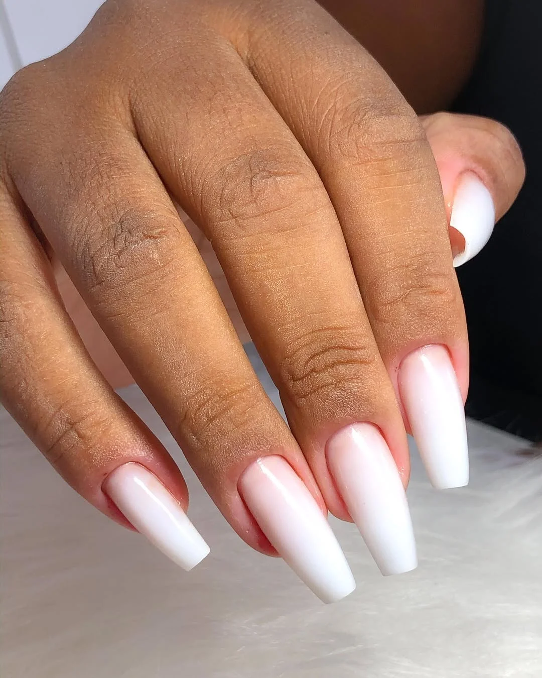 20 summer nails ballerina shape 2026 Milky White Nails for Effortless Modern Elegance