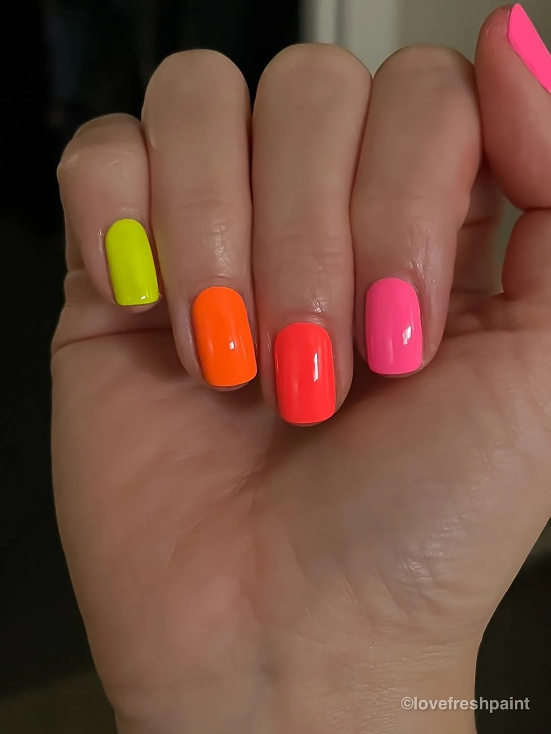 23 summer nails one color 2026 Neon Rainbow Shades for the Ultimate Vacation Mood