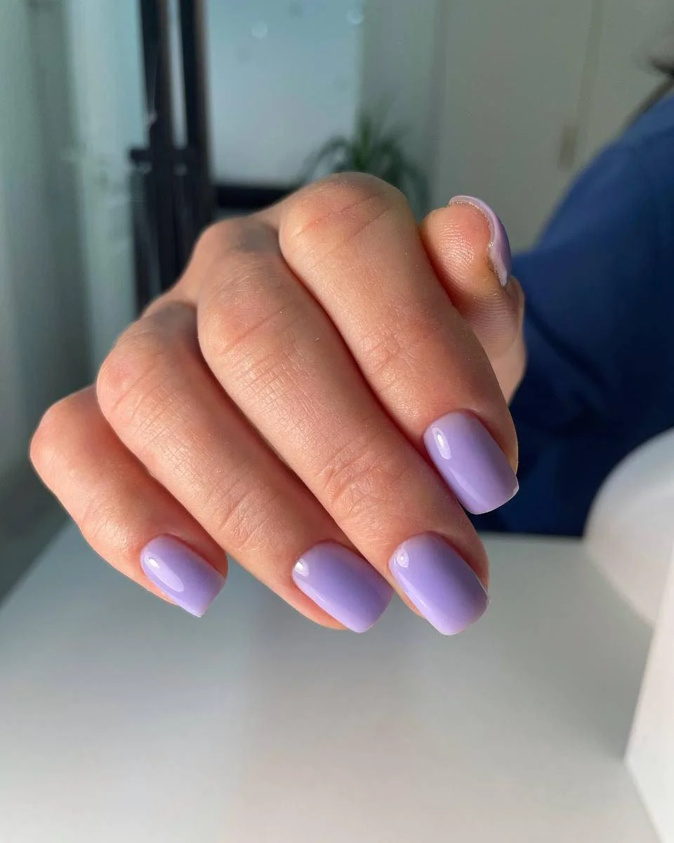 23 summer nails one color 2026 Soft Lavender Nails for a Light and Airy Summer Look