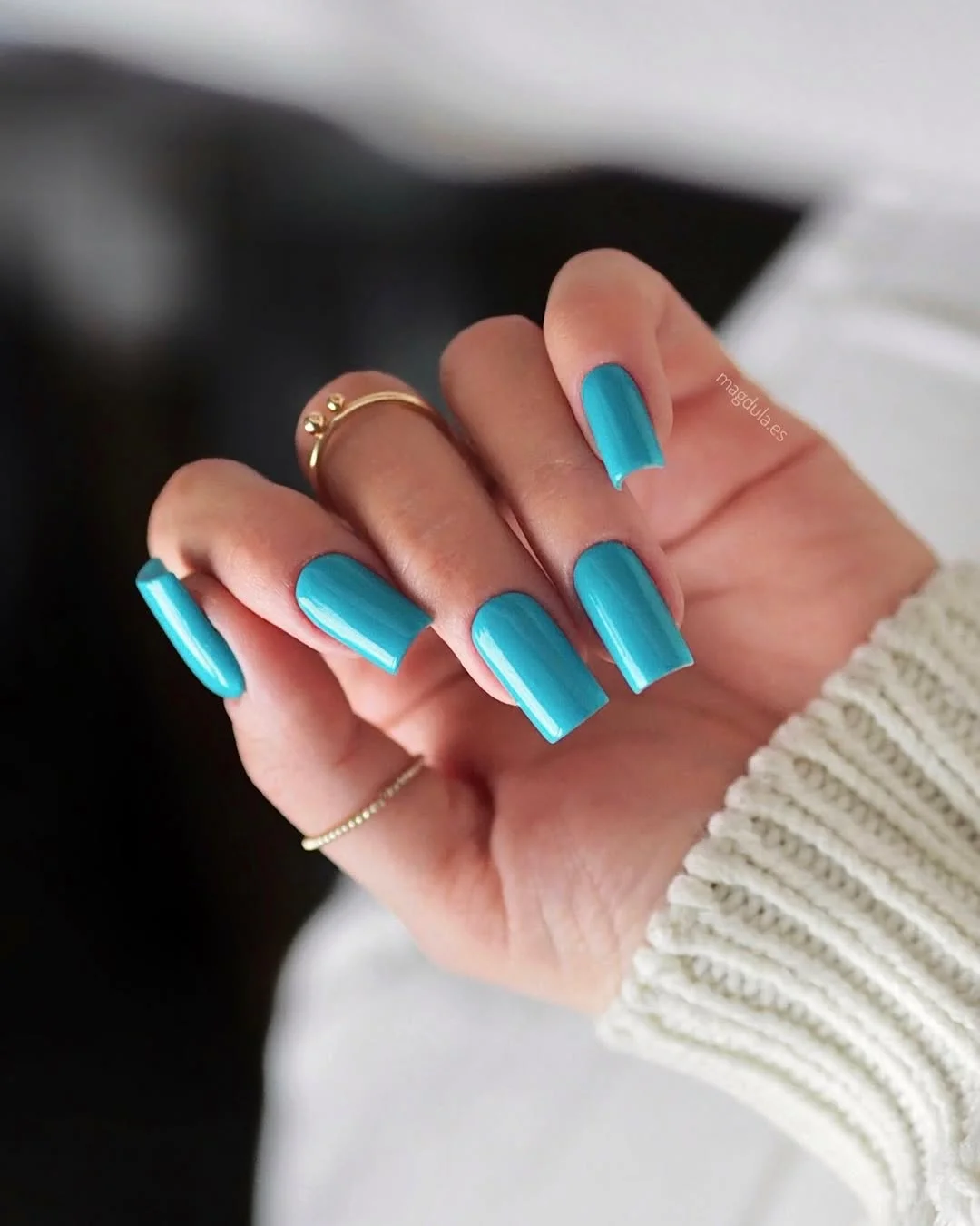 23 summer nails one color 2026 Bright Turquoise That Captures Summer Energy