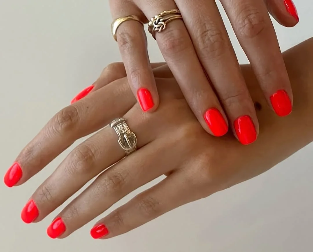 23 summer nails one color 2026 Electric Coral Red That Instantly Brightens Summer
