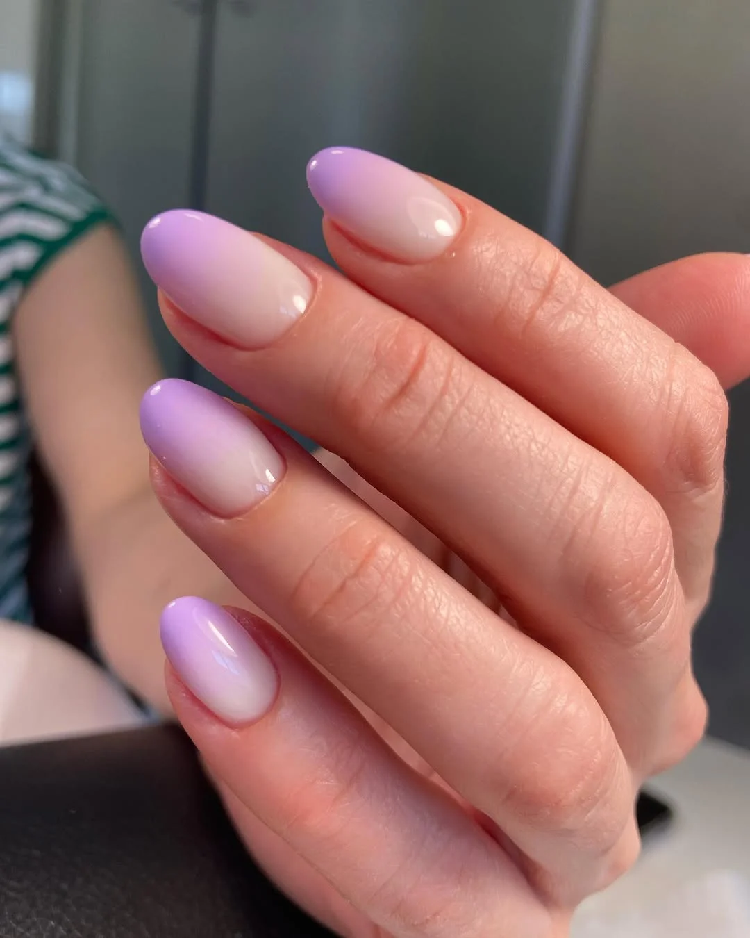 22 summer ombre nails 2026 lavender airbrush ombre for soft girl summer