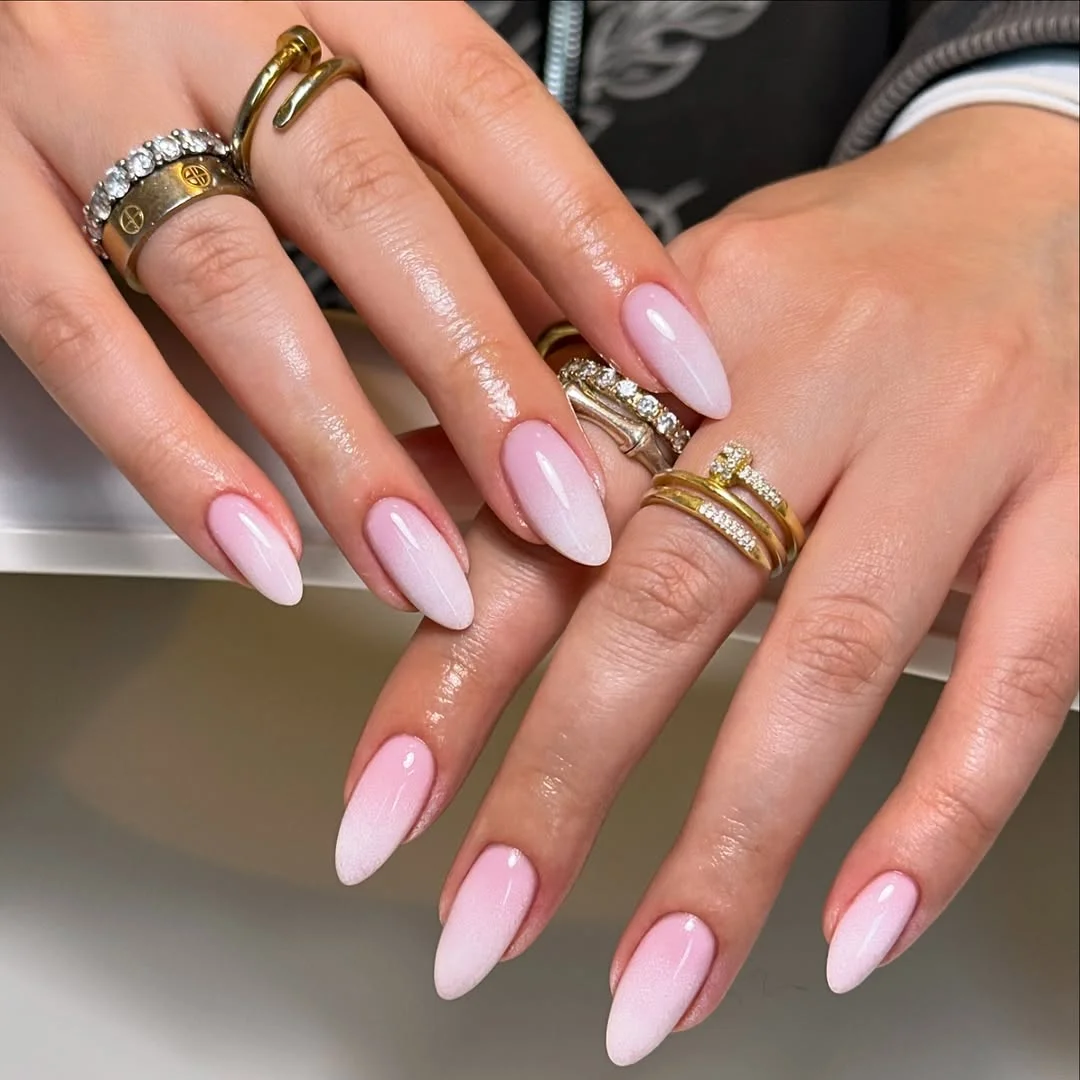 22 summer ombre nails 2026 milky pink ombre that always looks expensive