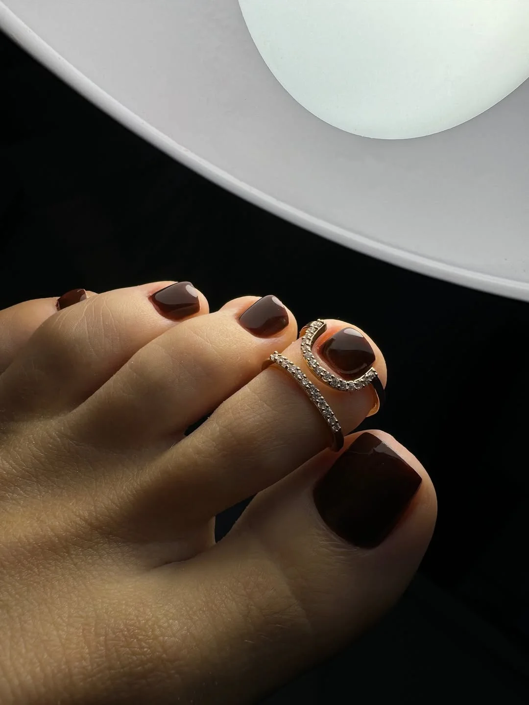 summer pedicure colors 2026 Deep Espresso Brown Nails for a Chic Late Summer Mood