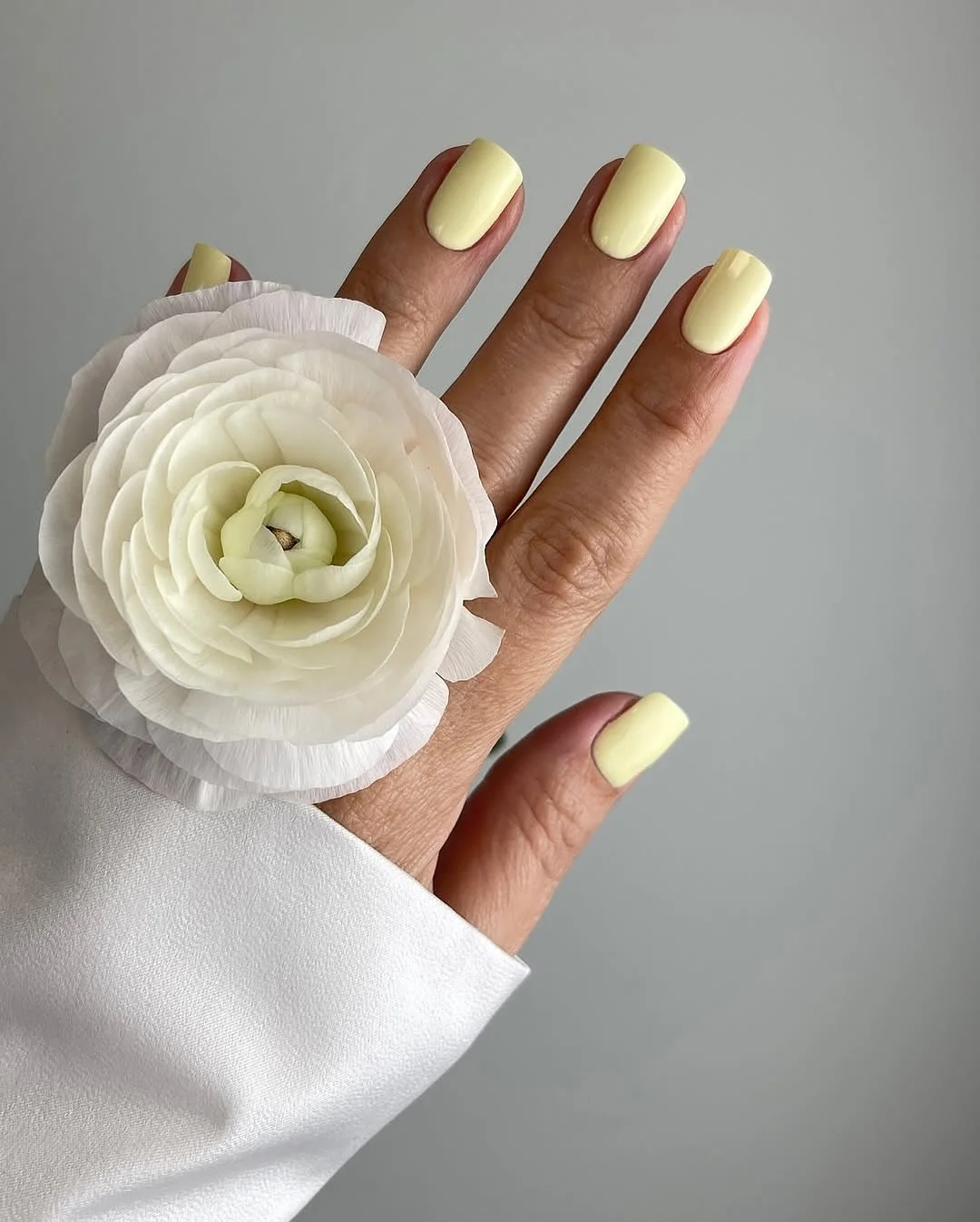 23 Summer yellow nails 2026 Buttercream Yellow Minimal Nails For Quiet Luxury Summer Style