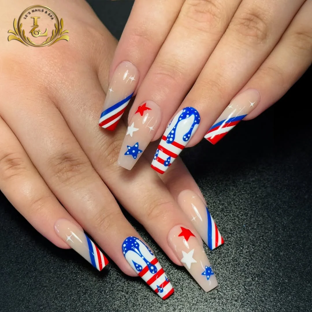 23 usa nails 2026 Bold Cowboy Boot Americana Nails With Western Glam