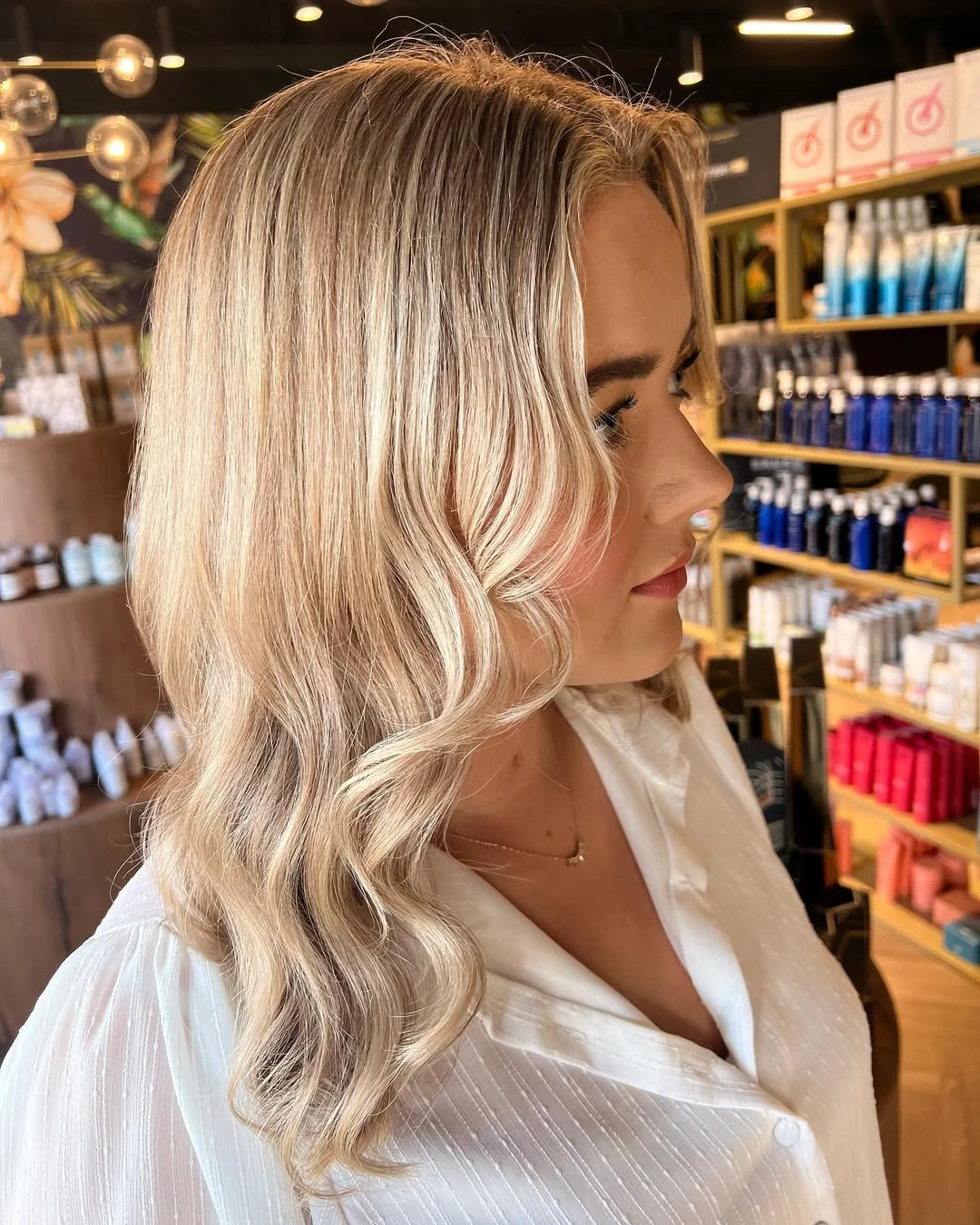 23 warm summer honey blonde hair color 2026 Vanilla Honey Waves With Bright Face Framing Pieces