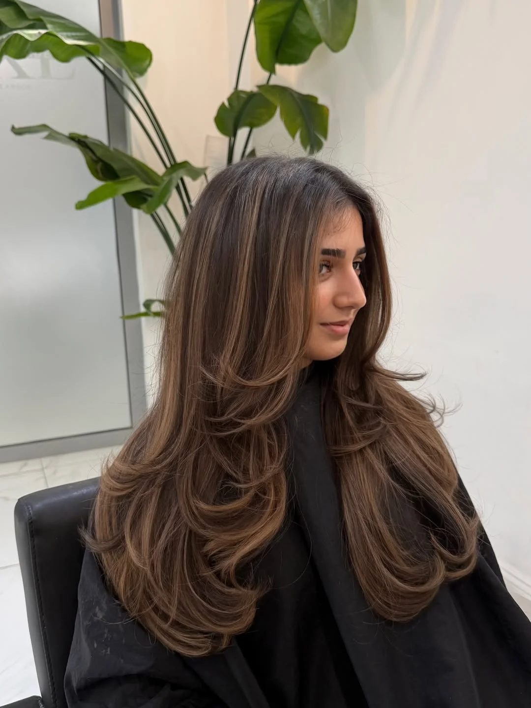 warm summer honey brown hair color 2026 Soft Layered Honey Brunette With Airy Blowout Ends