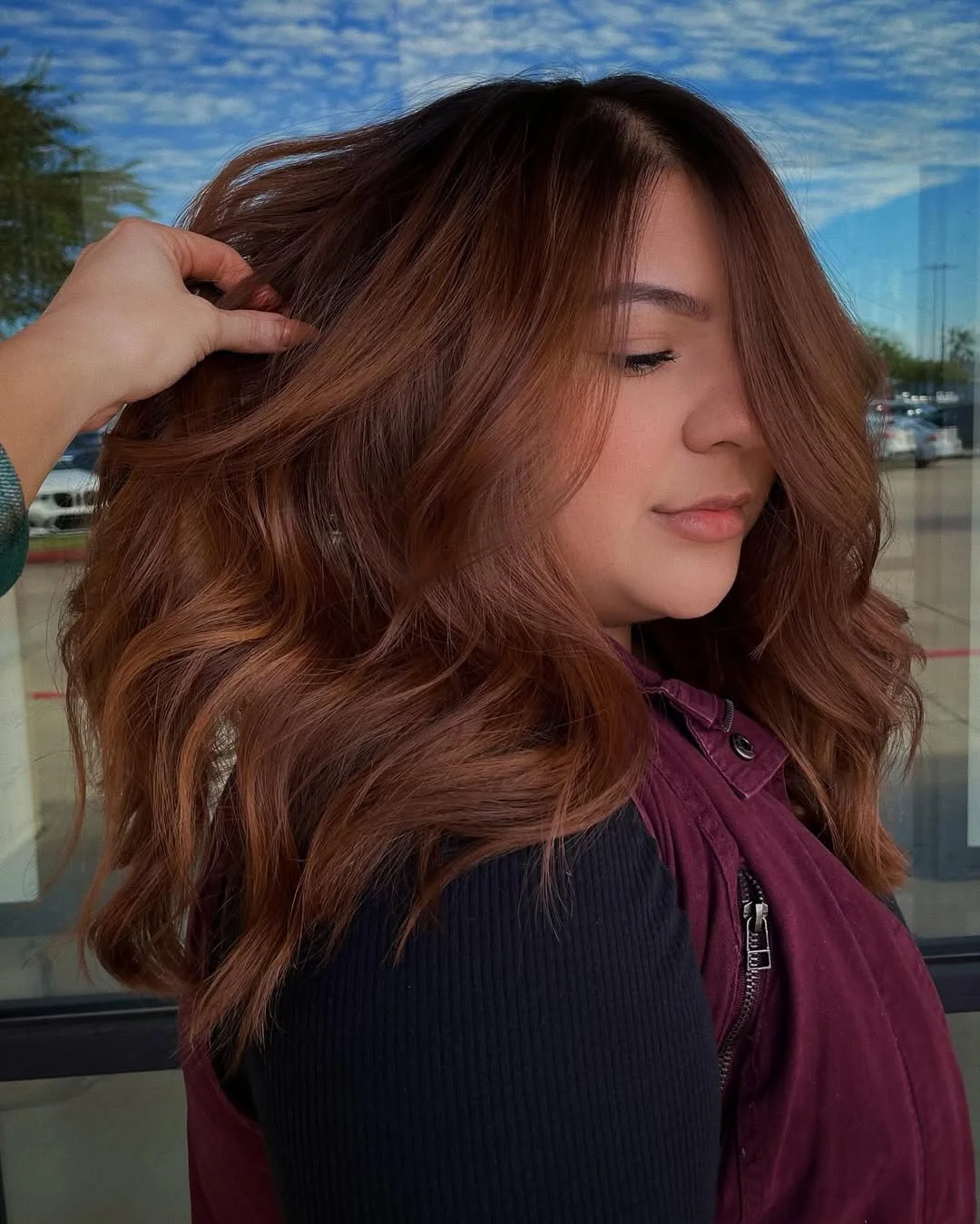 warm summer honey brown hair color 2026 Rich Cinnamon Honey Brown With Soft Voluminous Texture