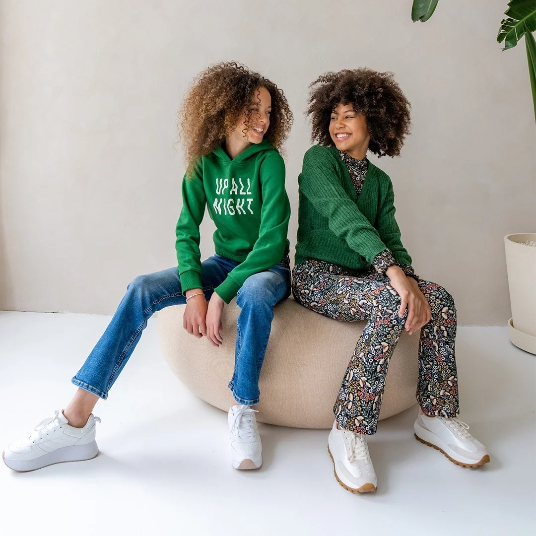 18 back to school outfits 2026 Green Sweaters and Denim for Everyday School Style