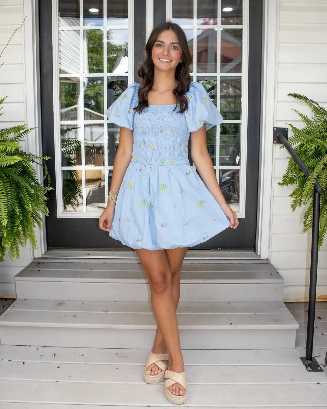 18 back to school outfits 2026 Light Blue Dress for the First Warm Weeks of School