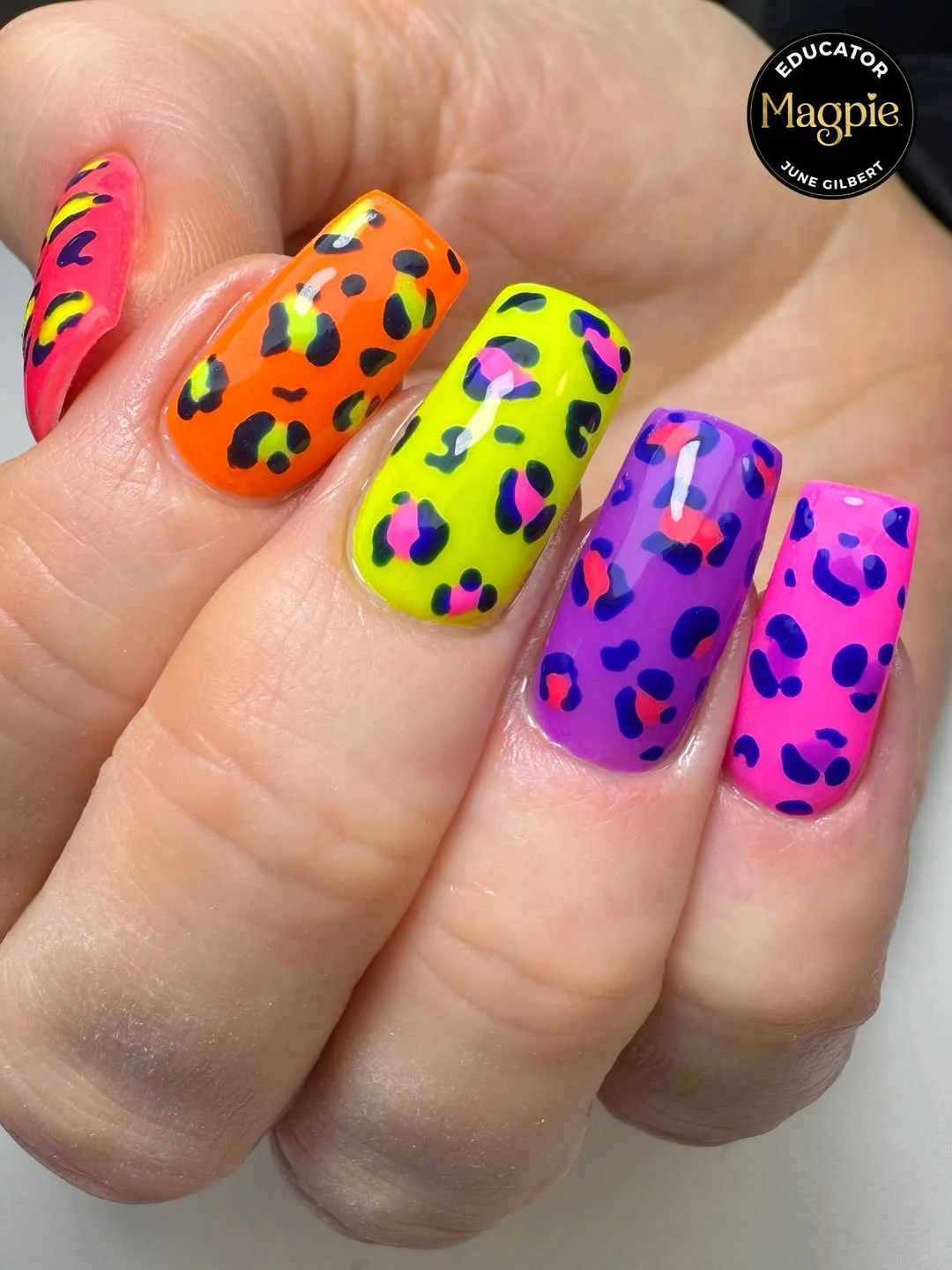 23 bright summer nails 2026 Neon Leopard Prints That Refuse to Be Ignored
