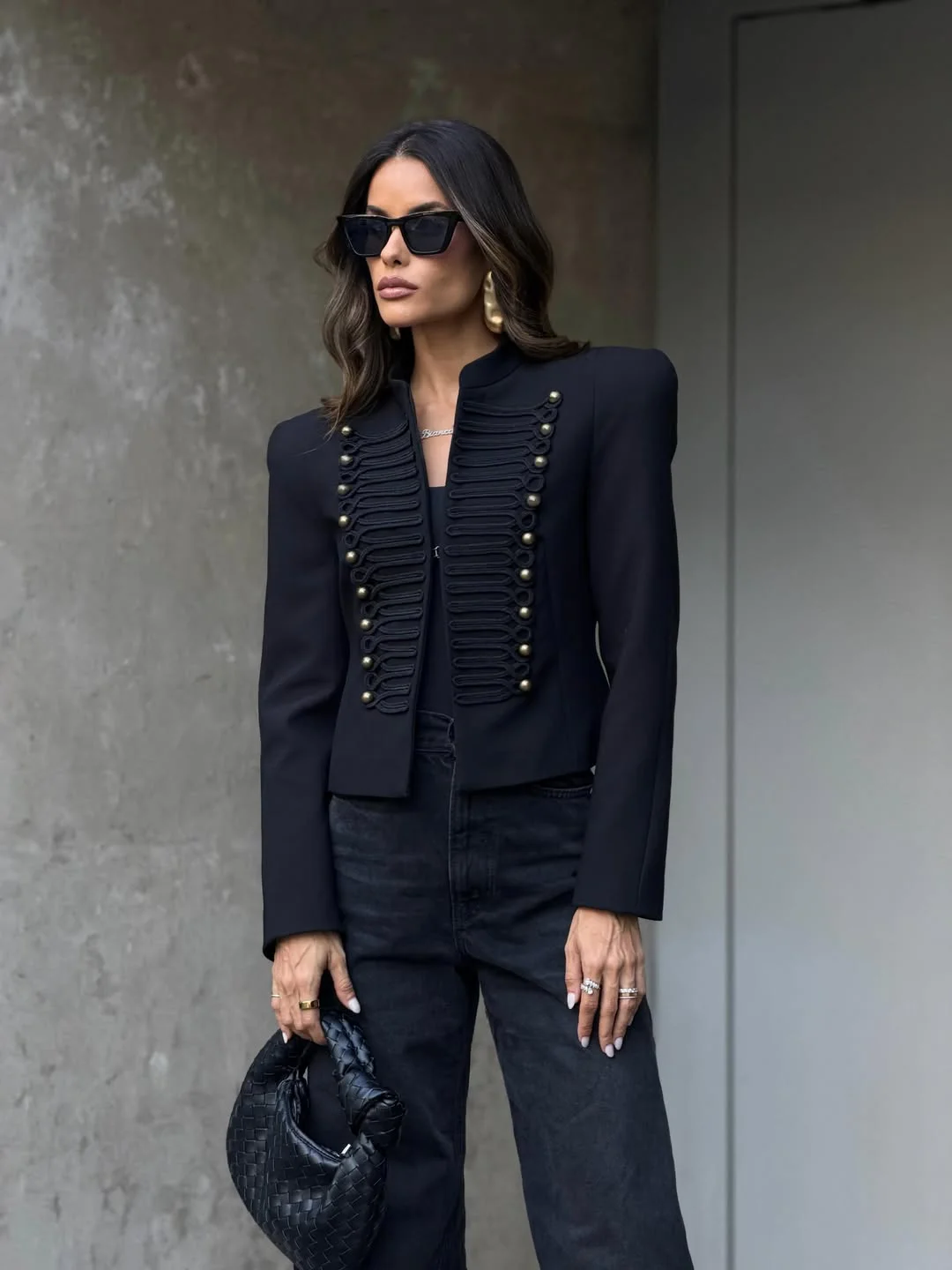 21 cute fall blazer outfits 2026 Military Inspired Black Blazer With Modern Edge