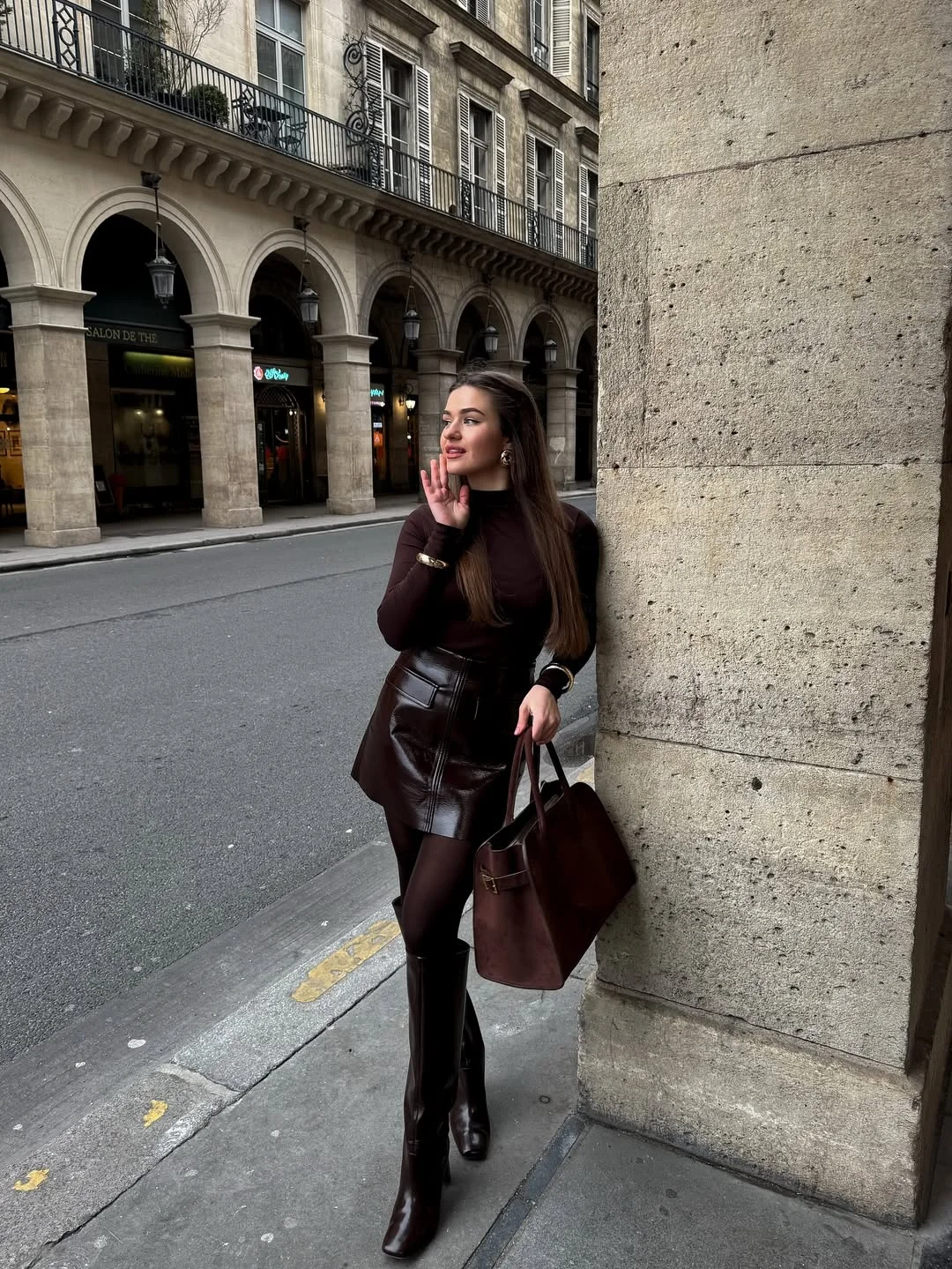 19 fall fashion trends for women 2026 Chocolate Leather and Rich Autumn Tones