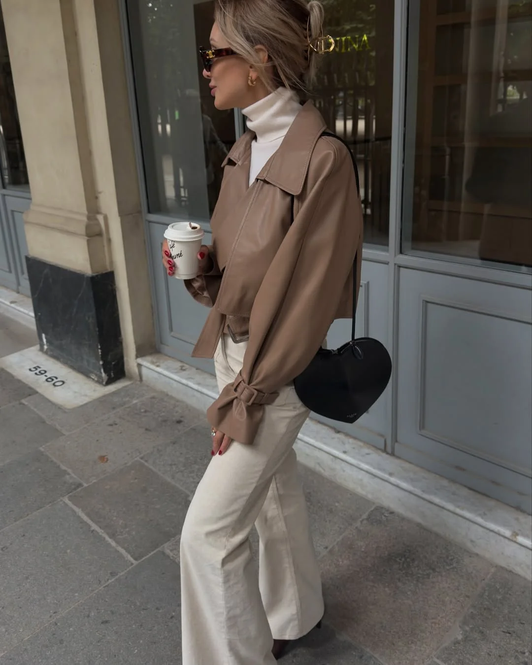 21 Fall outfits ideas 2026 Neutral Leather and Cream Tones for Effortless Elegance