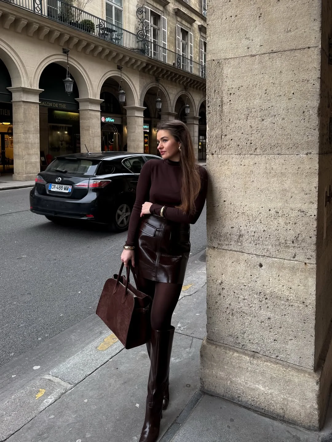 21 Fall outfits ideas 2026 Rich Chocolate Tones for Parisian Fall Style