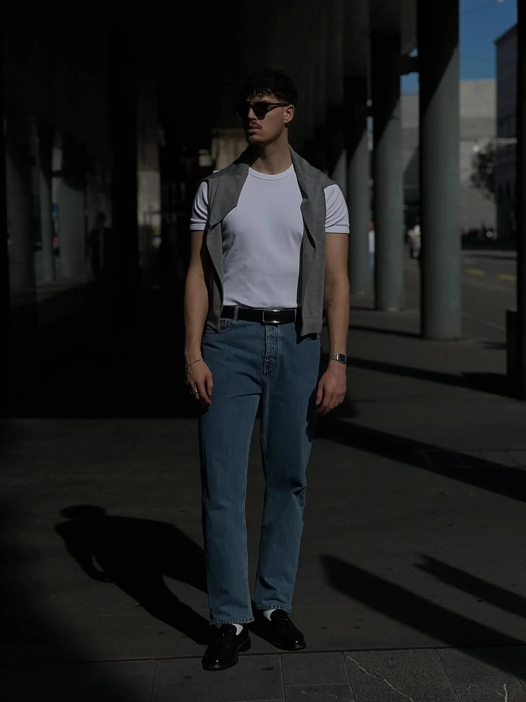 22 Fall outfits ideas for men 2026 Minimalist Denim and Knit Layering