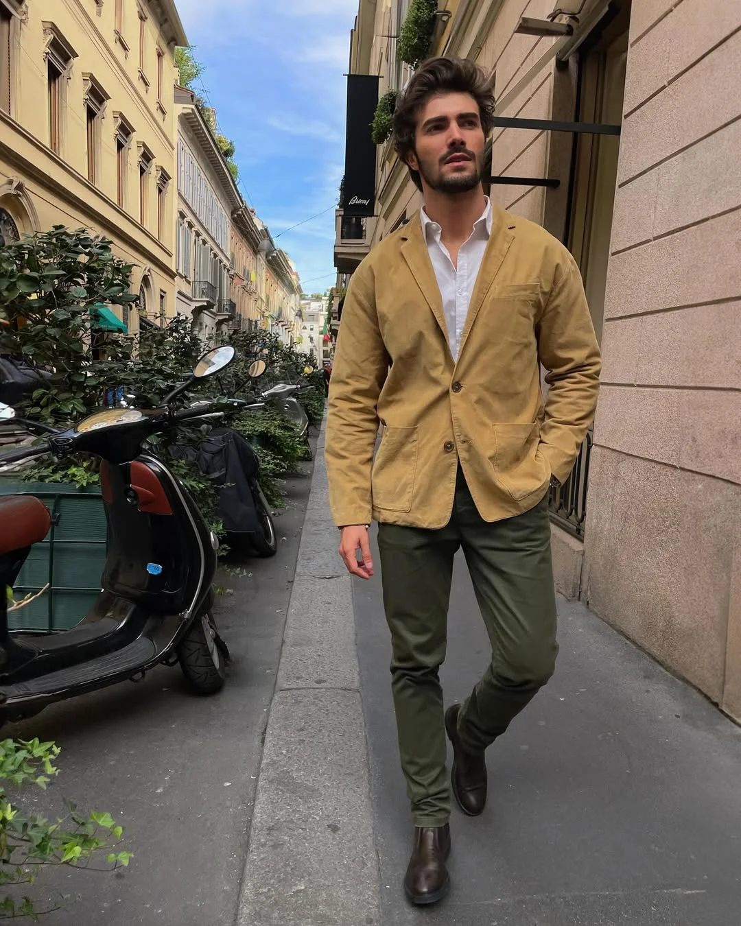 22 Fall outfits ideas for men 2026 European Smart Casual With Earth-Tone Refinement