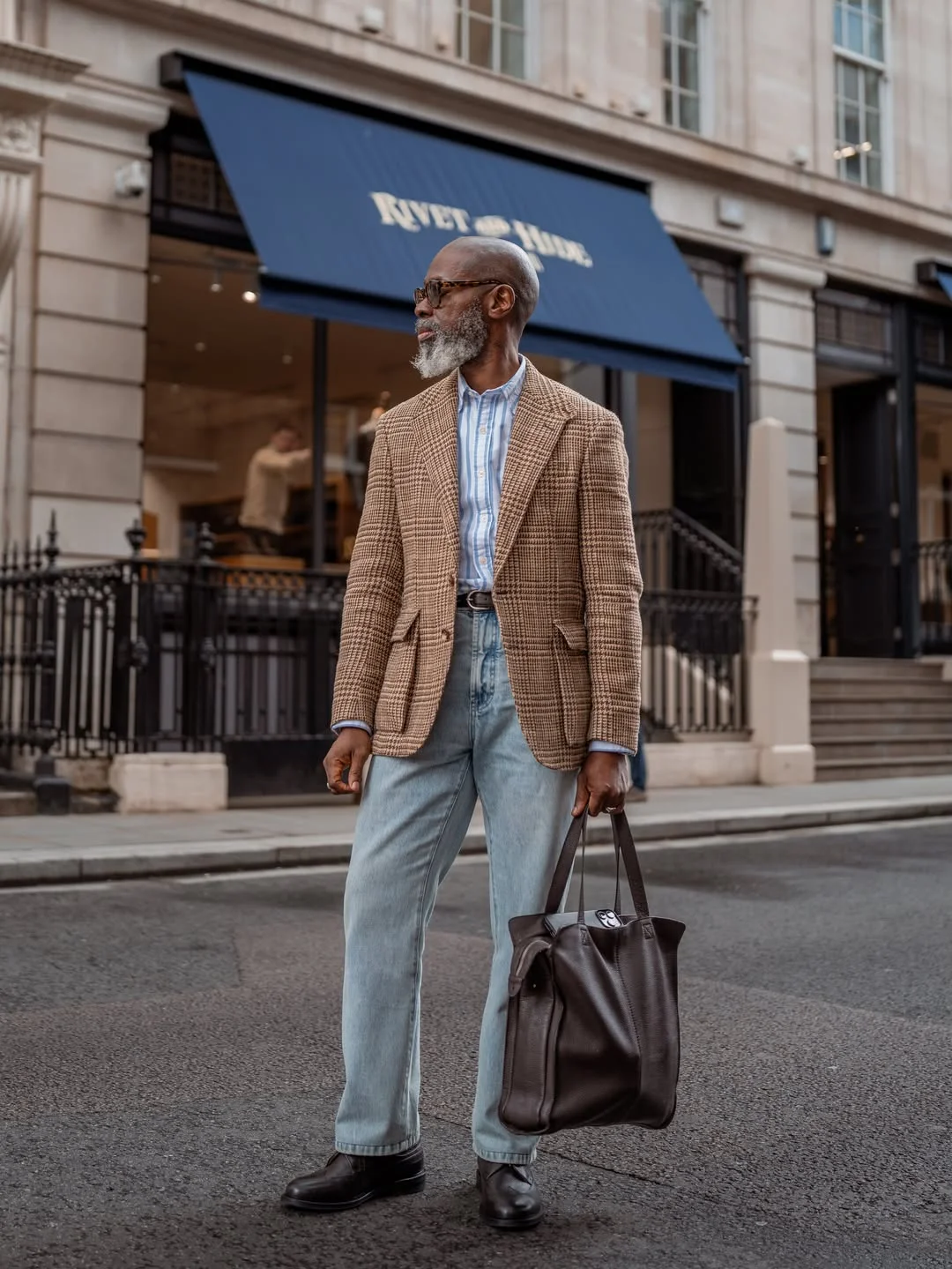 22 Fall outfits ideas for men 2026 Tailored Denim and Heritage Blazer Sophistication